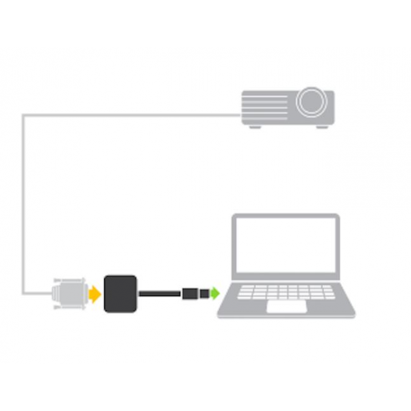 Griffin mini Display Port to VGA Adapter Video Display Connection