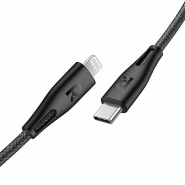 RAVPower Nylon Type-C to Lightning Cable 2m (Black) 