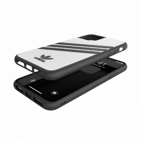 Adidas 3-Stripes Snap Case for iPhone 11 Pro (White/Black)