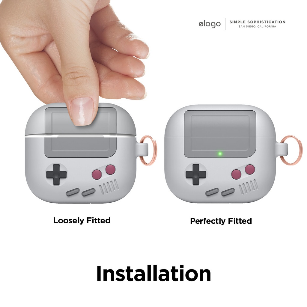 Elago AW5 Case for AirPods 3 (Light Gray)