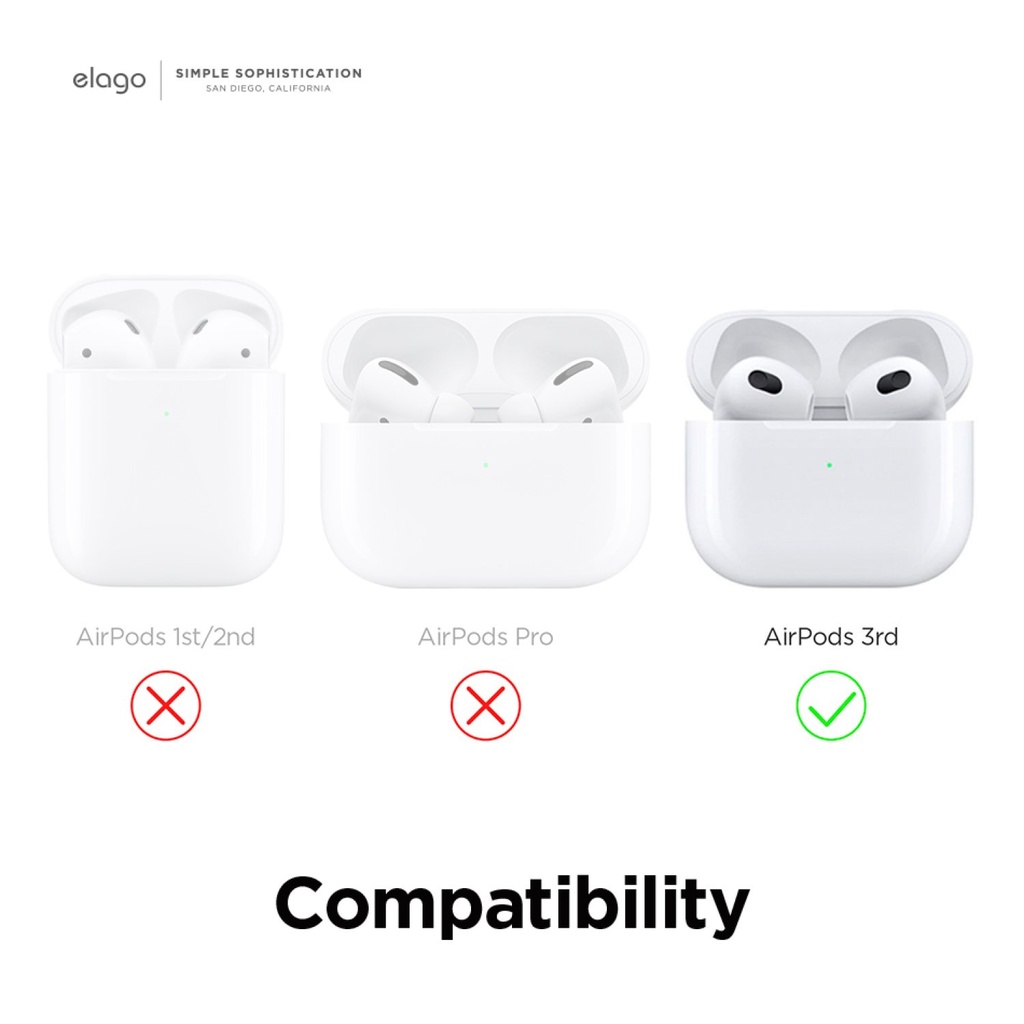 Elago AW5 Case for AirPods 3 (Light Gray)
