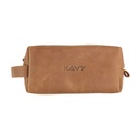 Kavy Leather Pouch Bag (Brown)