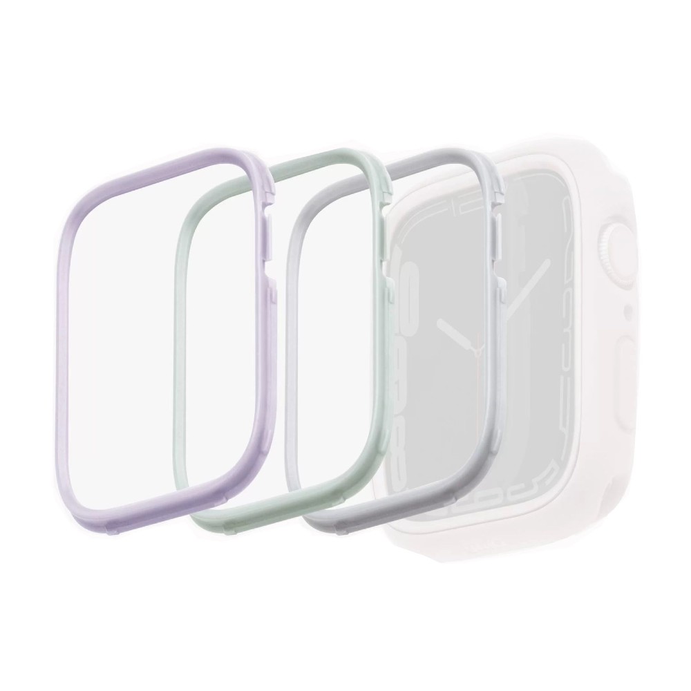 UNIQ Moduo 3-in-1 PC Bezel Protector Bundle 41/40mm (Sage/Lilac/White)
