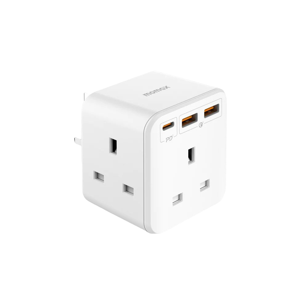 Momax ONEPLUG PD20W 2A1C 3outlet strip (White)