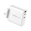 Momax ONEPlug 140W 3-Port GaN Charger (UK) (White)
