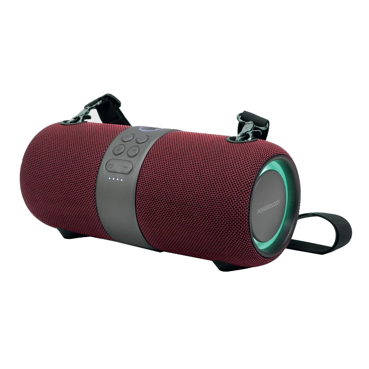 Powerology Cypher Portable Stereo Speaker (Red)