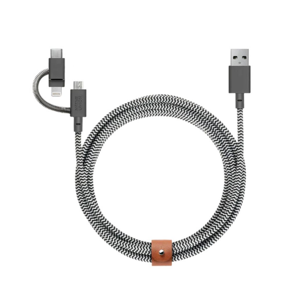 Native Union Belt Cable Universal 2m (Zebra)