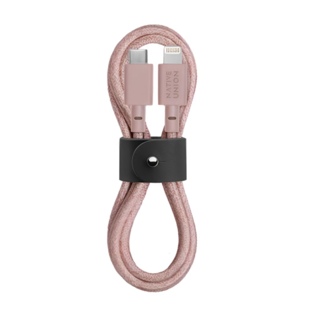 Native Union Belt Cable USB-C to Lightning 1.2m (Rose)