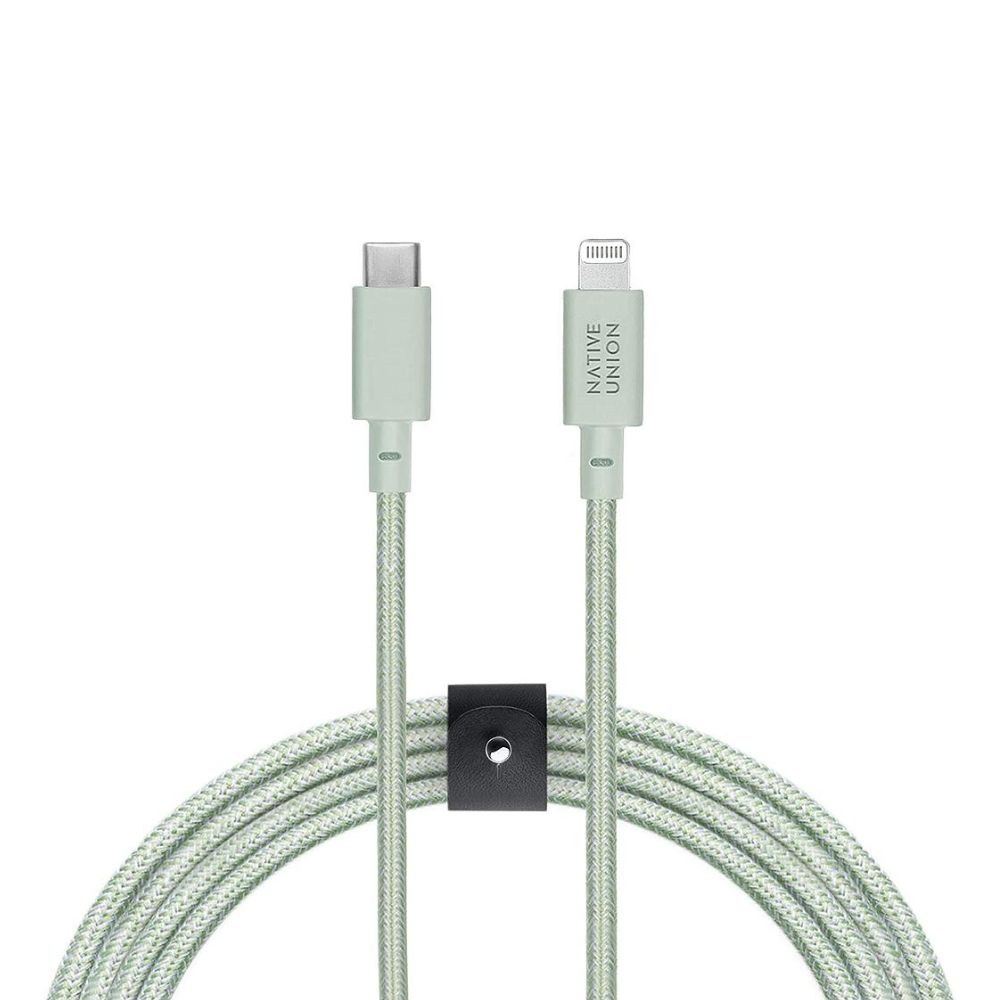 Native Union Belt Cable XL USB-C to Lightning 3m (Sage)