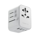 Momax 1-World PD35W 5 ports + AC Travel Adapter (White)
