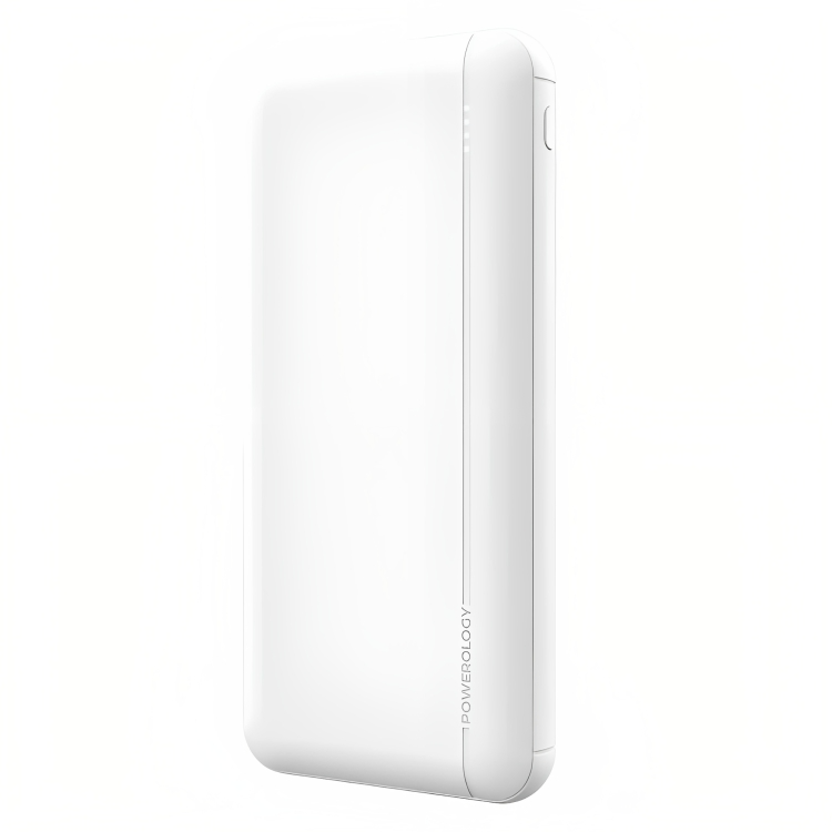 Powerology 10000mAh Quick Charging Power Bank (White)