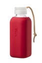 Squireme Y1 Glass Bottle with Silicone Sleeve 600ml (Fire Red)