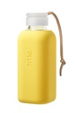 Squireme Y1 Glass Bottle with Silicone Sleeve 600ml (Yellow)