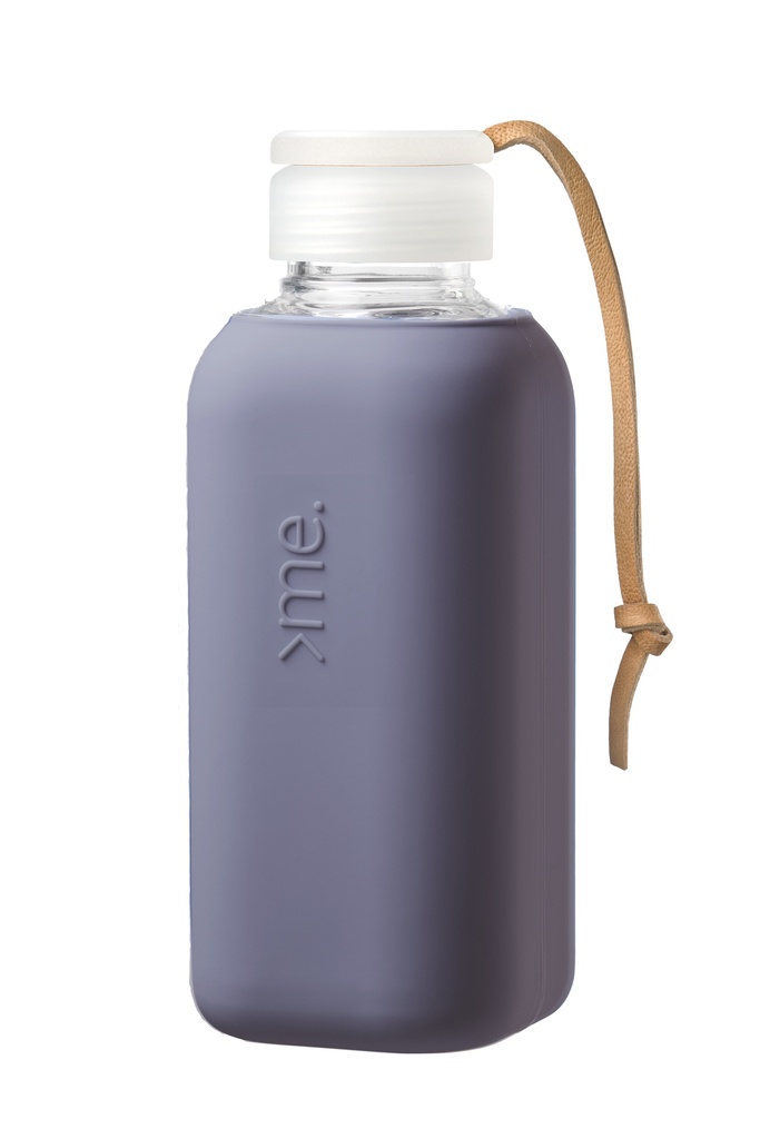 Squireme Y1 Glass Bottle with Silicone Sleeve 600ml (Moon Shadow)