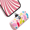 آي ووك بطارية متنقلة موصل لايتننق سعة 4800 مللي أمبير (وردي)