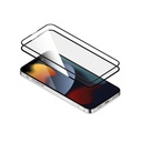 توري حماية شاشة مع إطار سيليكون آيفون 13/13 برو (أسود)