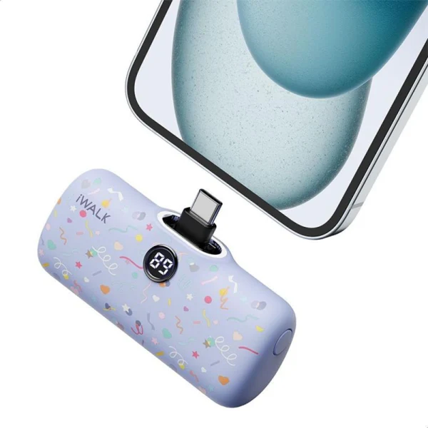 آي ووك بطارية الجيب المتنقلة يو اس بي سي 4800 مللي أمبيير (بنفسجي)