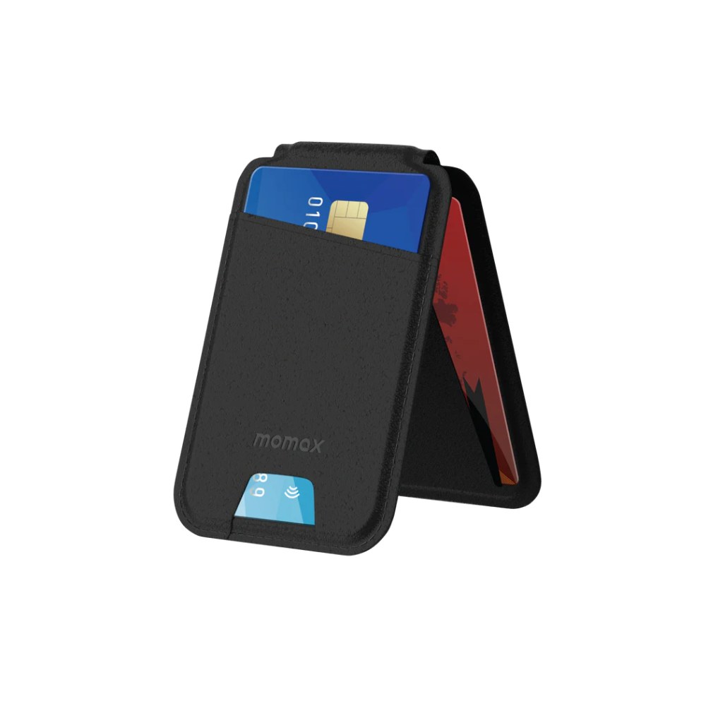 Momax Magnetic Stand & Card holder (Black)