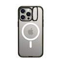 كاسيتيفاي ماجسيف إمباكت كفر مع رنغ لجهاز ايفون 15 برو ماكس (شفاف اسود)