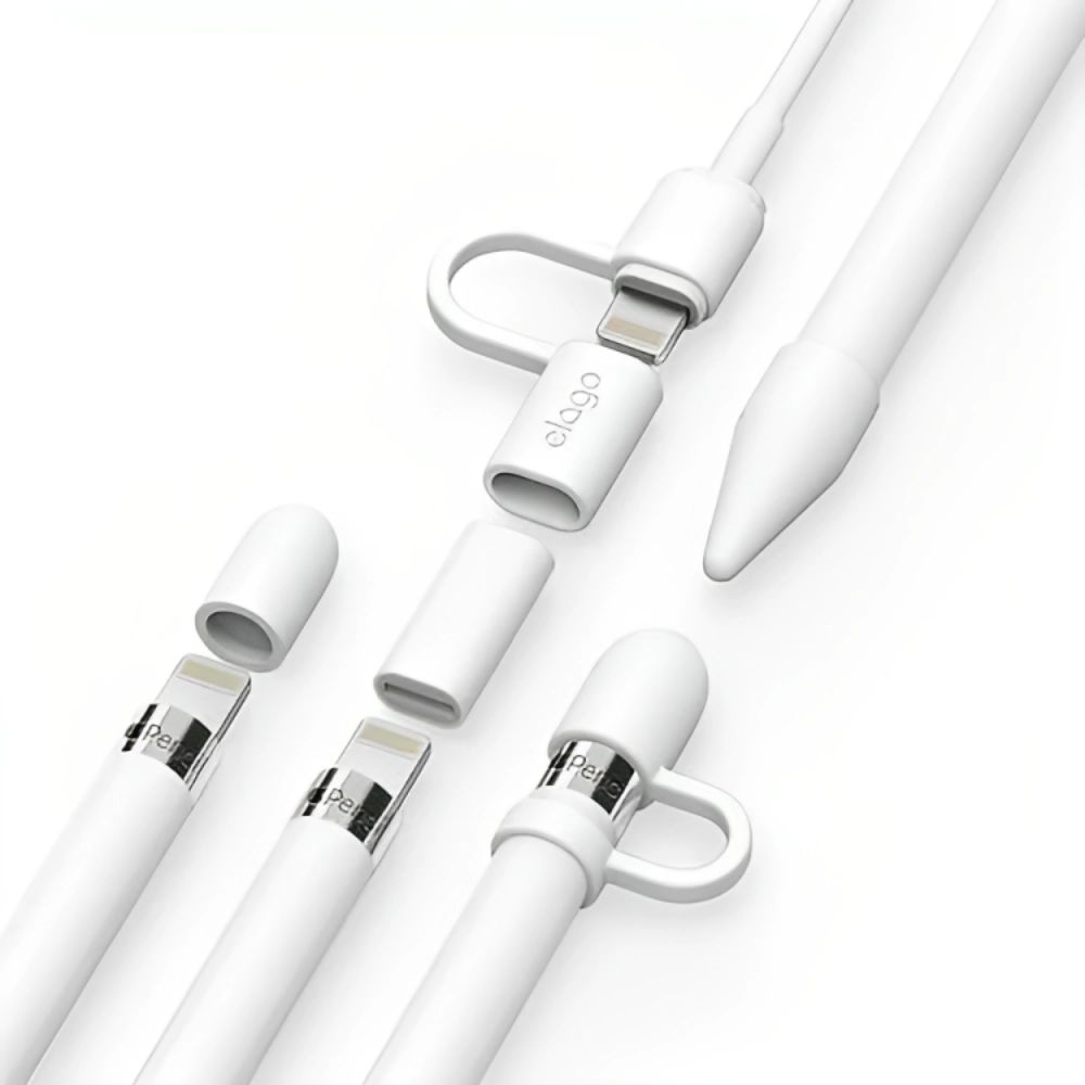 Elago Apple Pencil Protection Set Apple Pencil 1st Gen (White)