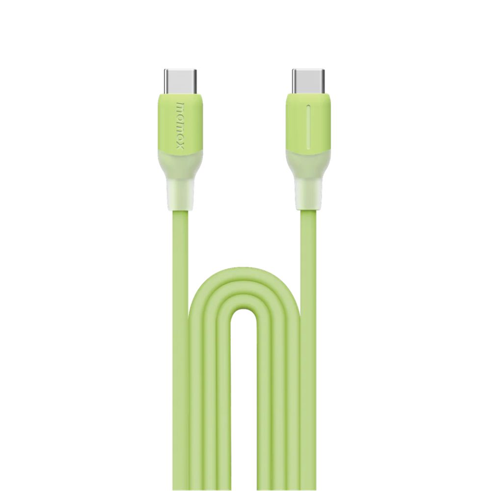 Momax 1-Link USB-C To USB-C (1.2m / Support 60W) Silicon (Green)