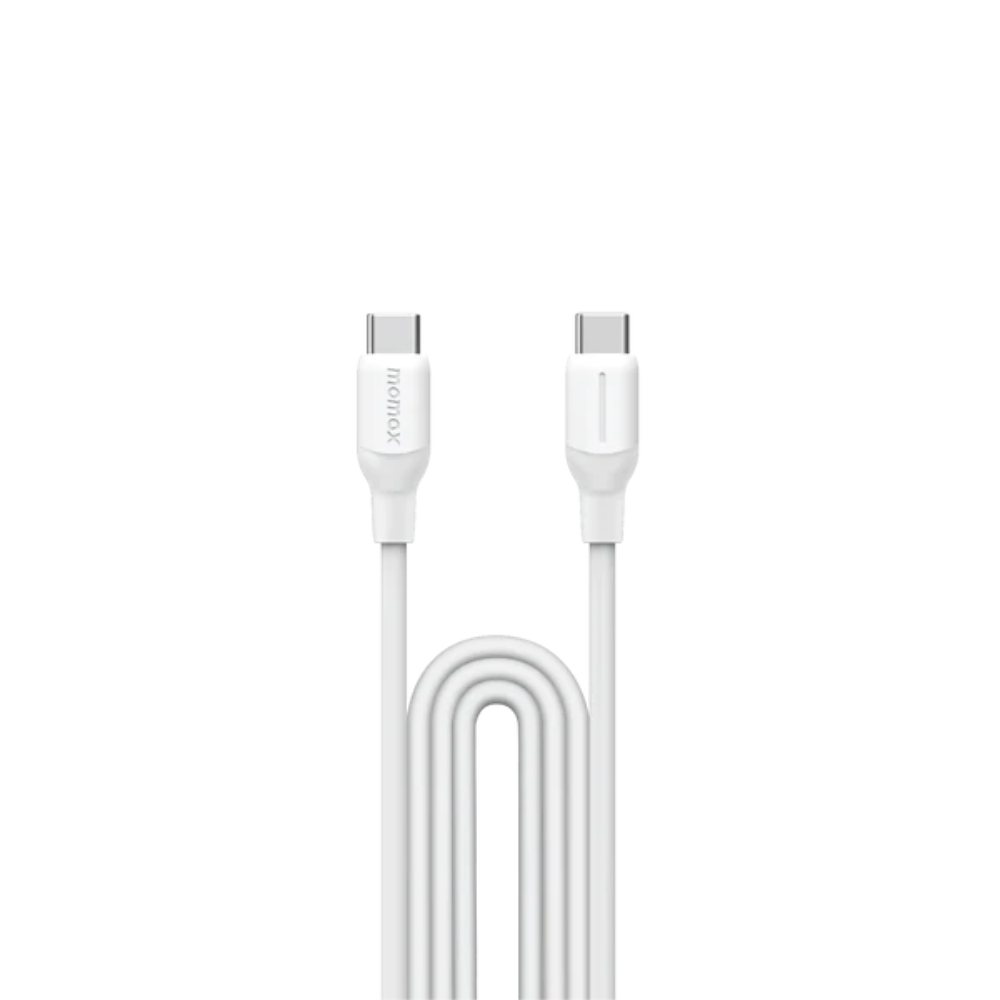 Momax 1-Link USB-C To USB-C (1.2m / Support 60W) Silicon (White)