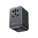 Momax 1-World 70W GaN 5 ports + AC Travel Adaptor (Black)
