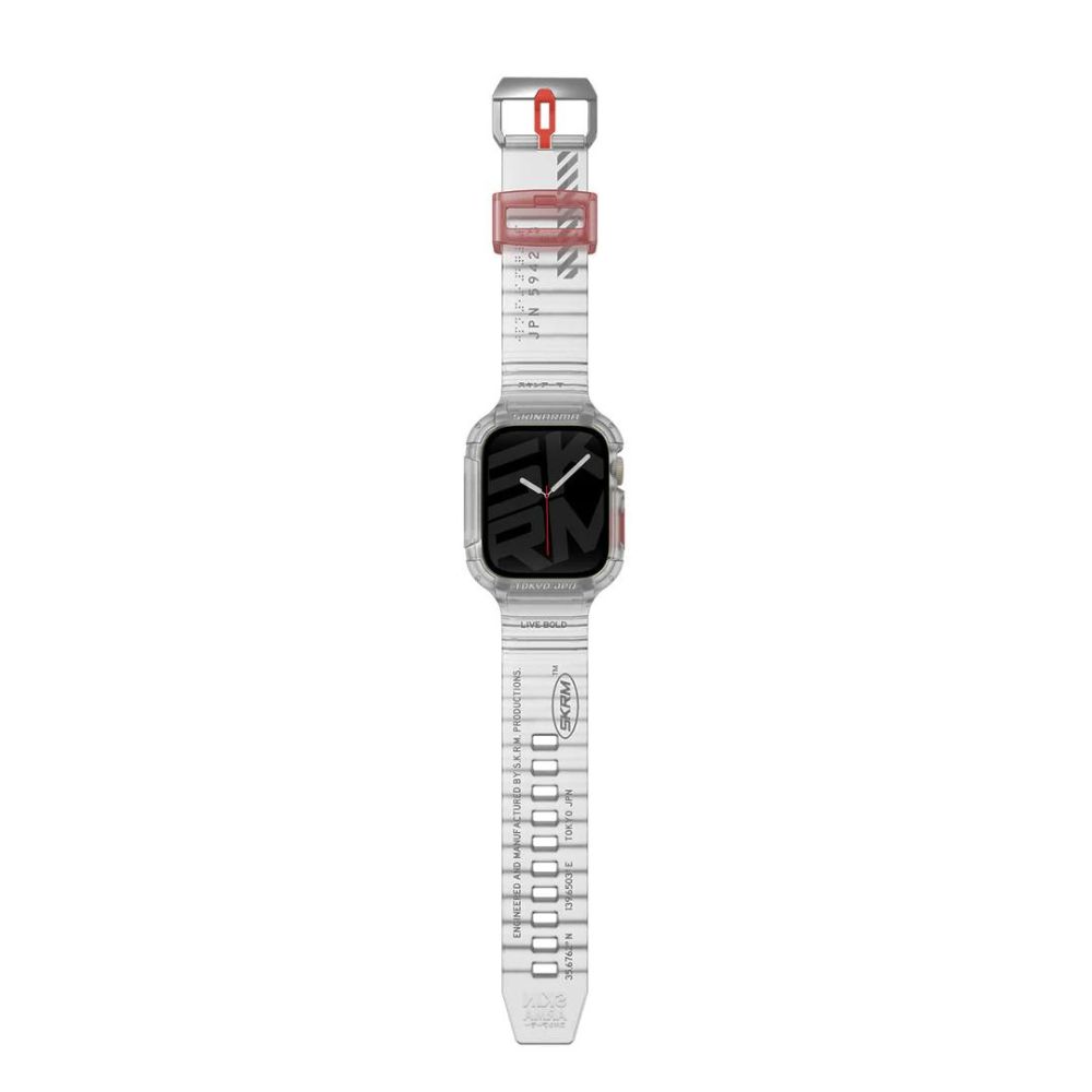 Skinarma Saido 2 in 1 Strap For Apple Watch 45/44MM (Clear)