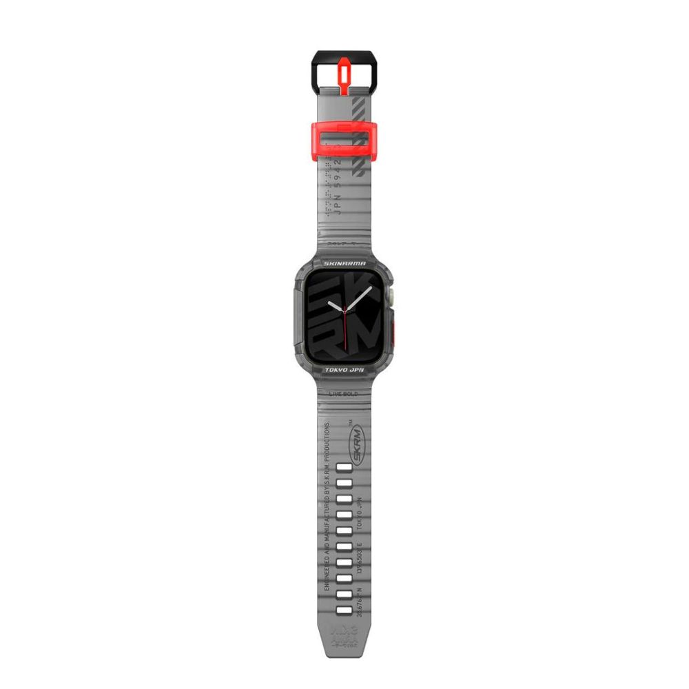 SkinArma Saido Strap for Apple Watch 45/44 (Smoke)