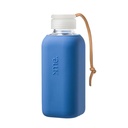 Squireme Y1 Glass Bottle with Silicone Sleeve 600ml (True Blue)
