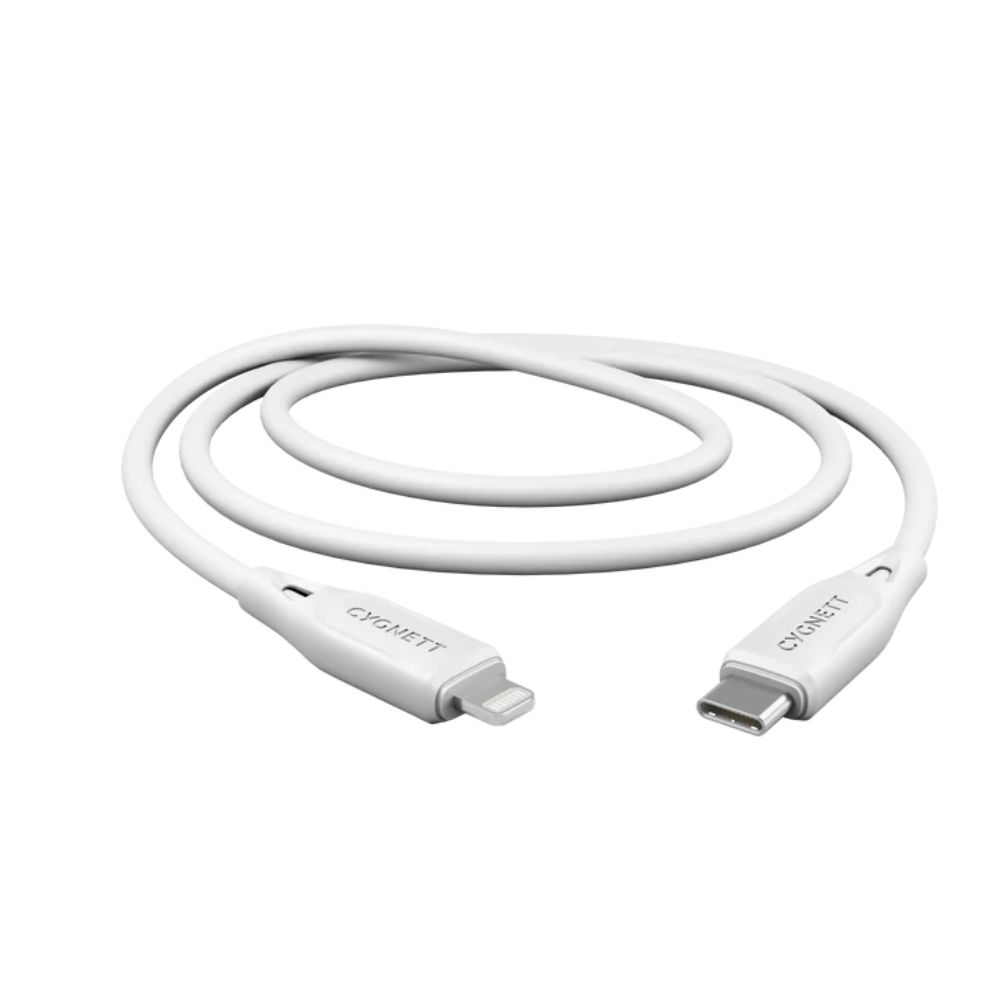 Cygnett Essentials Lightning to USB-C 2M (White)