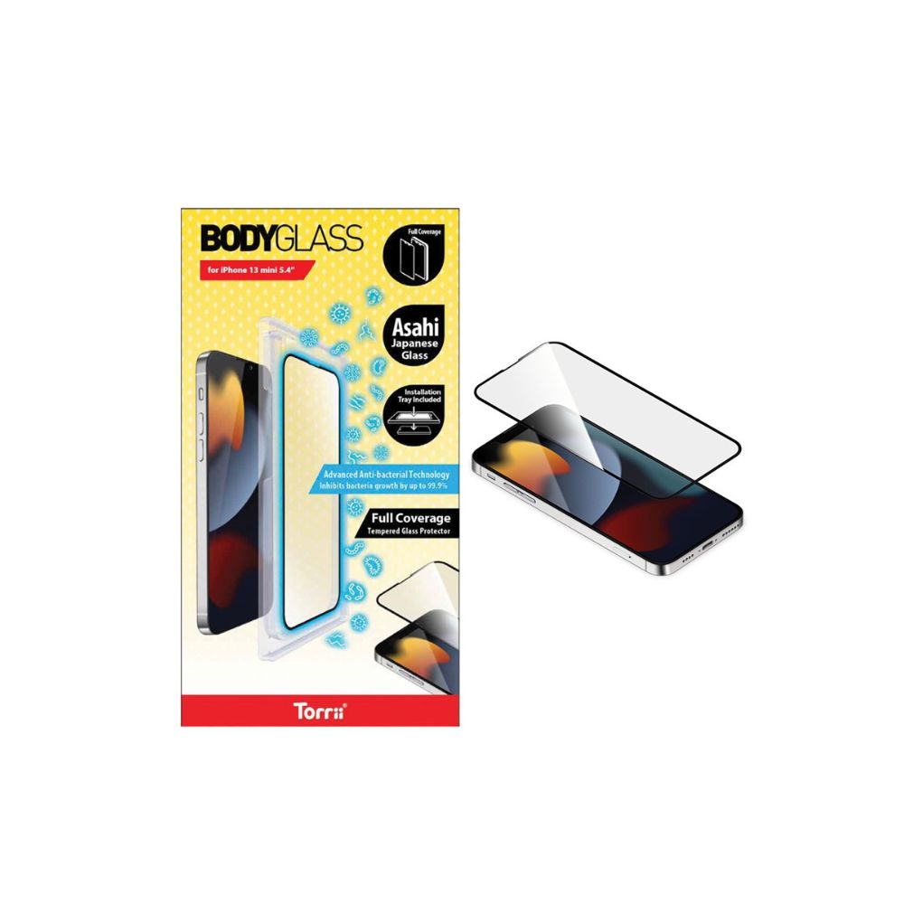 Torrii Bodyglass Screen Protector for iPhone 13/13 Pro (Black)