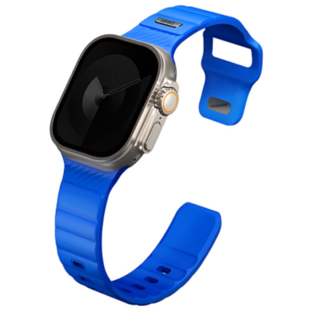 UNIQ STRIDE FKM RUBBER APPLE WATCH STRAP 49/45/44/42MM - COBALT (COBALT BLUE) 