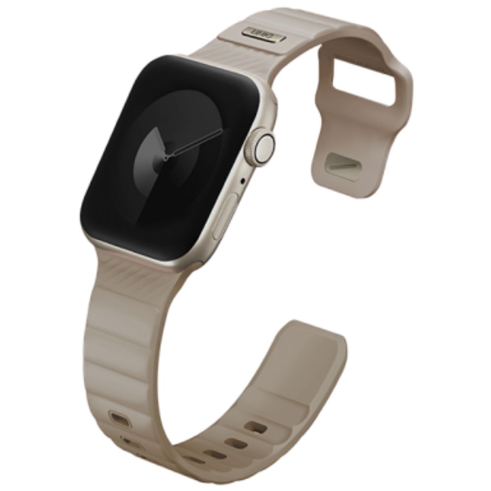 UNIQ STRIDE FKM RUBBER APPLE WATCH STRAP 41/40/38MM - PALE KHAKI (PALE KHAKI)