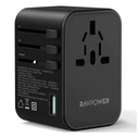 RAVPower PD PIONEER 65w 3-port Travel Charger with 100W C-C Cable