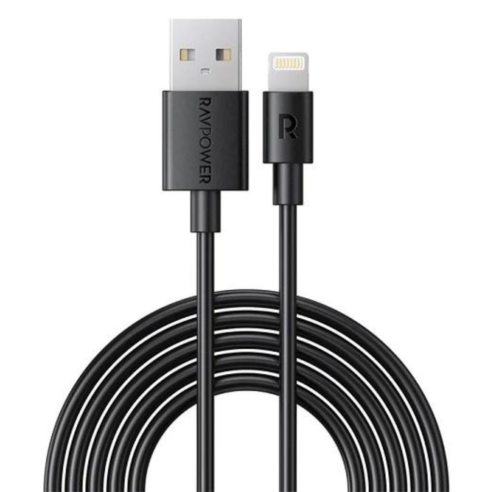 RAVPower USB-A to Lightning Cable 1m C89Connector TPE Black Offline 