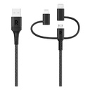 RAVPower 3 in 1 cable Black Global