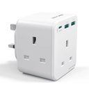 RAVPower PD 20W wall charger White UK Version with 3 AC plug