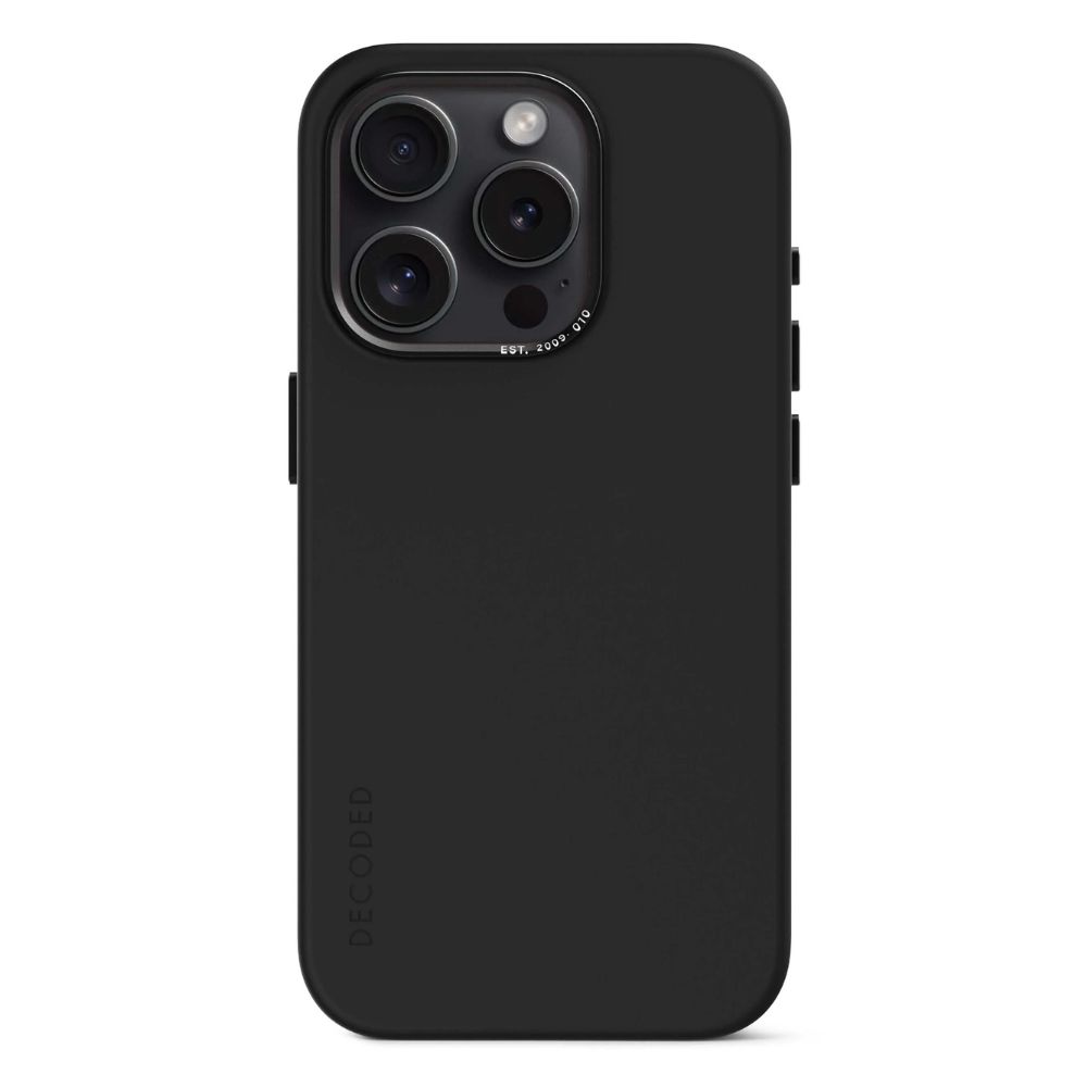 ديكوديد كفر سيليكون ماغ سيف آيفون 15 برو ماكس (أسود)