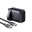 Voltme 30W Fast Charging Kit Revo 30W GaN + USB C TO C 1M Rugg 3A 60W Cable Kit