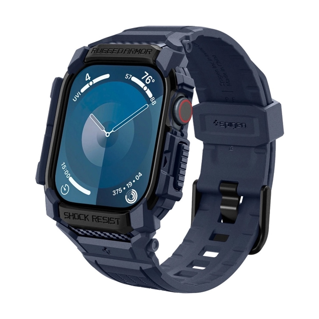 Spigen سوار Rugged Armor Pro لـ Apple Watch 10 42mm (كحلي أزرق)