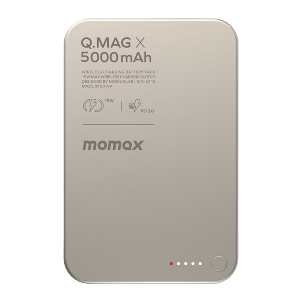 Momax Q.Mag X 5000mAh wireless battery pack (Titanium)