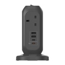 Momax ONEPLUG 7-Outlet Power Strip With USB (Space Grey)