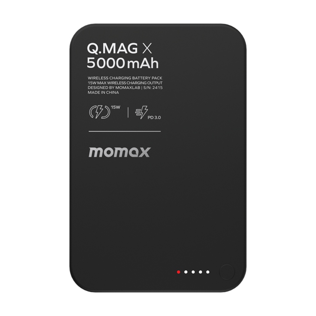 Momax Q.Mag X 5000mAh Wireless Battery Pack  (Black)
