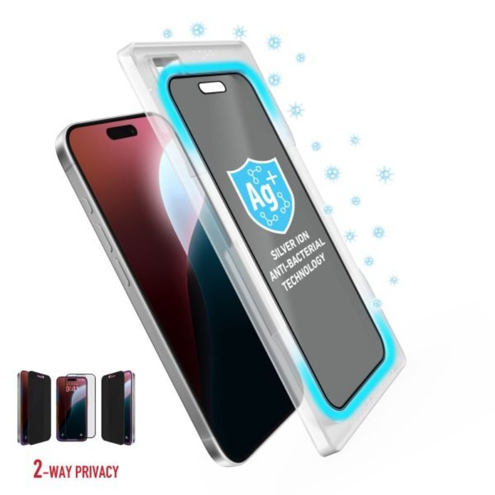 Torrii Bodyglass Anti-Bacterial Screen Protector For iPhone 16 Pro/ 17 Pro(Privacy)
