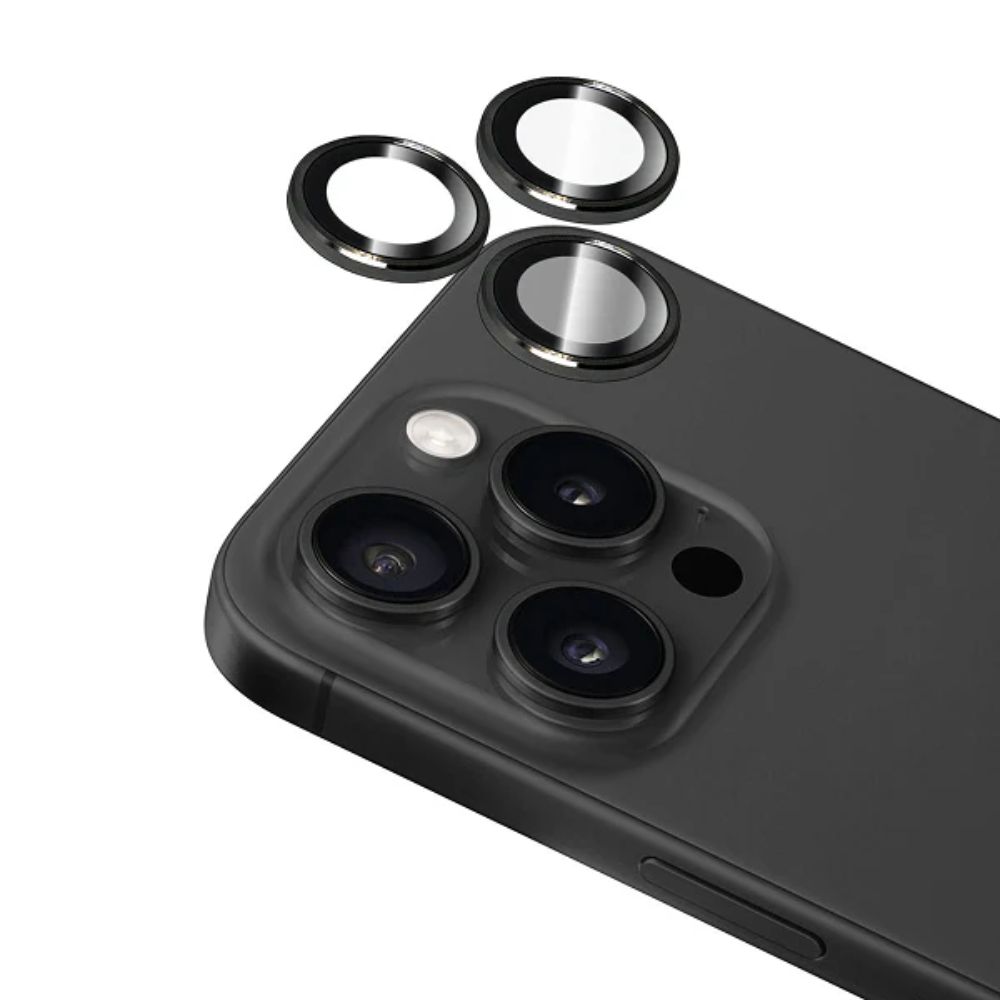 Araraee Camera Lens Ring Protector For iPhone 16 Pro/ 16 Pro Max (Clear)