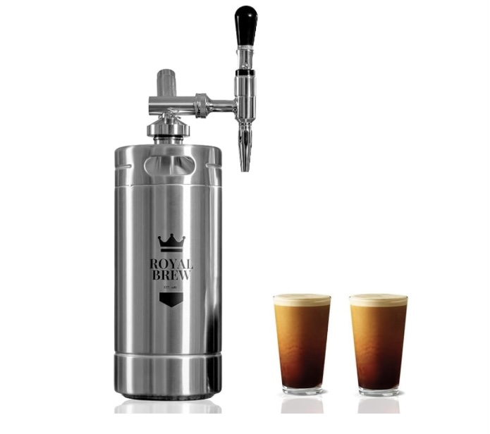ROYAL BREW Nitro Cold Coffee Maker Home Kit System (Stainless)