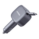 Anker nano Car Charger (75W, USB-C Port, Built-in Retractable USB-C Cable) (Silver)