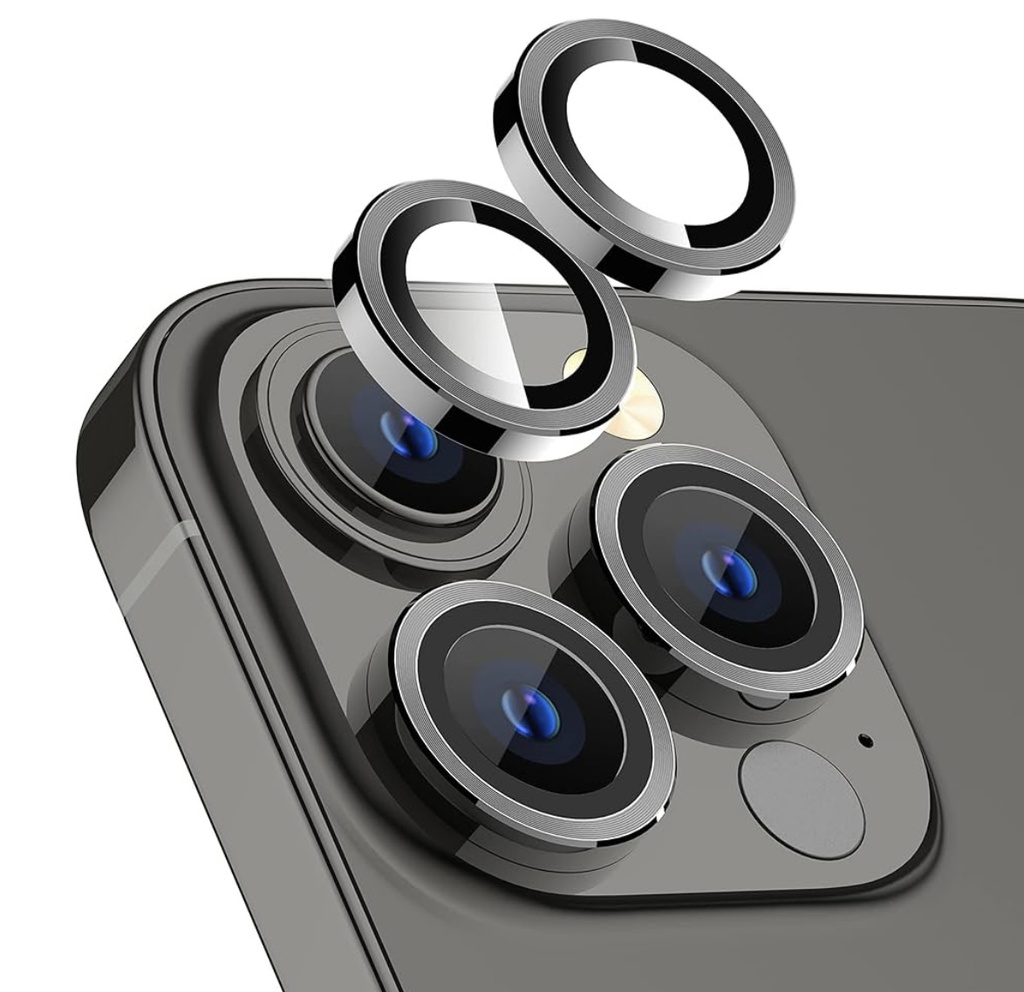 Phone Planet Camera Lens for iPhone 16 Pro/16 Pro Max (Silver)