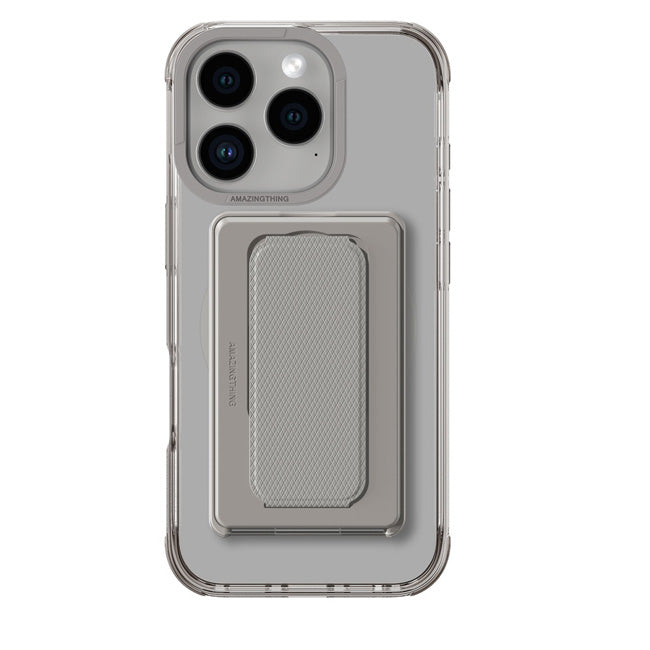 Amazingthing Omni Magsafe Drop Proof Case With Stand For Iphone 16 Pro 6.3 (Grey)